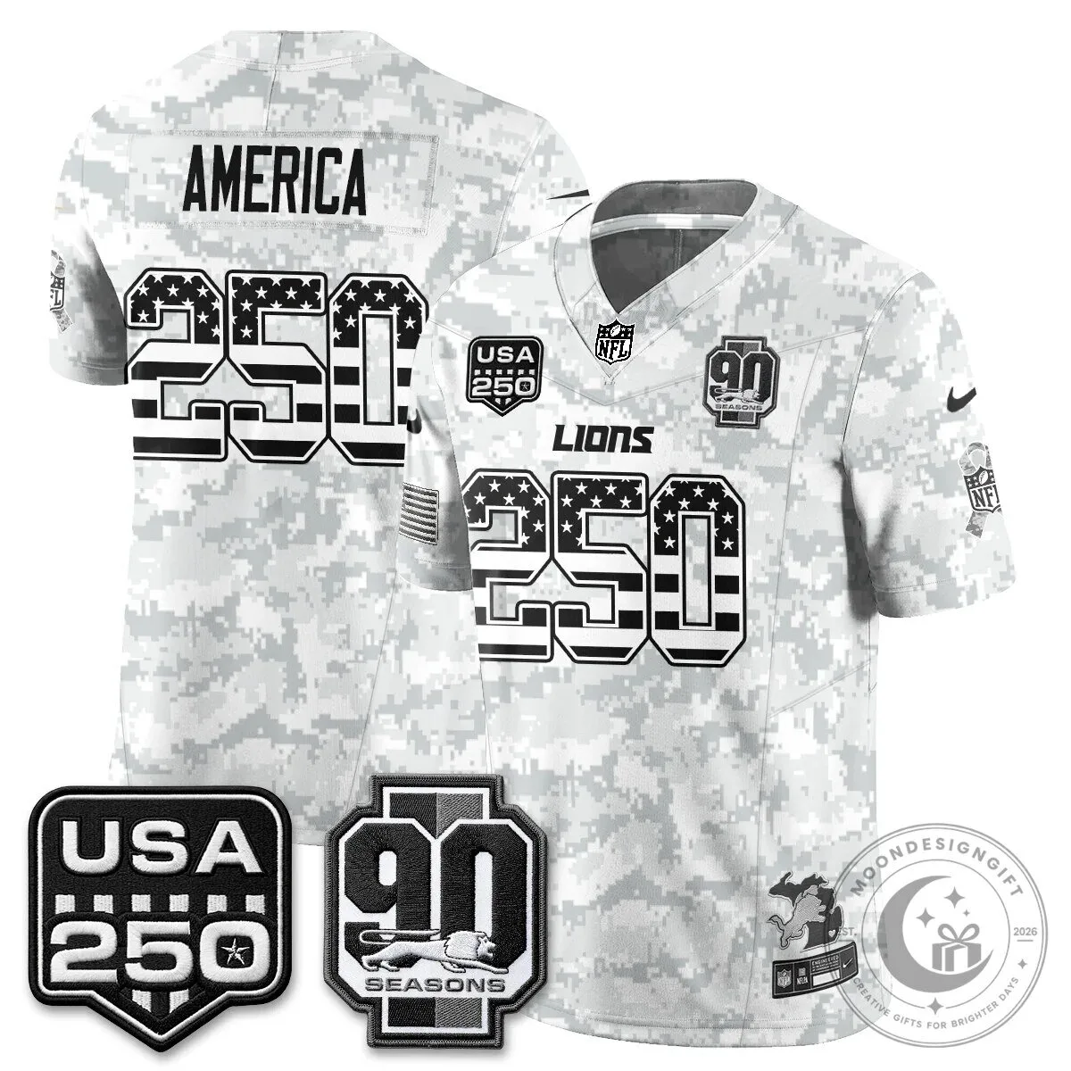 Detroit Lions Jahmyr Gibbs Salute to Service Vapor Football Jersey 91 Detroit Lions Jahmyr Gibbs Salute to Service Vapor Football Jersey