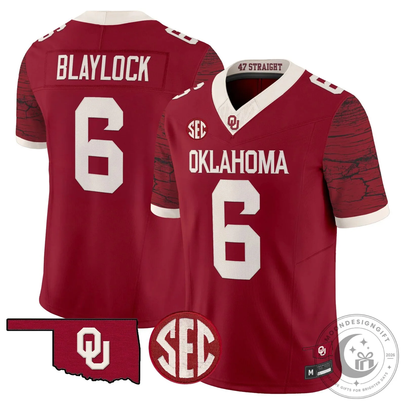 Oklahoma Sooners Crimson Football Jersey with McDonald Number 25 29 Oklahoma Sooners Crimson Football Jersey with McDonald Number 25