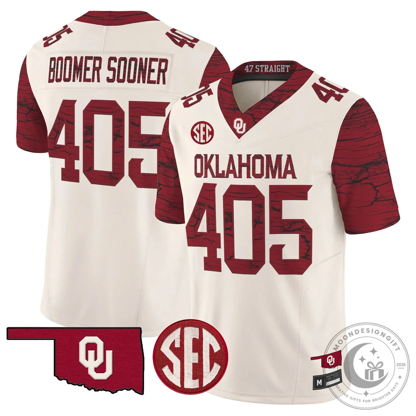 Oklahoma Sooners Crimson Football Jersey with McDonald Number 25 39 Oklahoma Sooners Crimson Football Jersey with McDonald Number 25