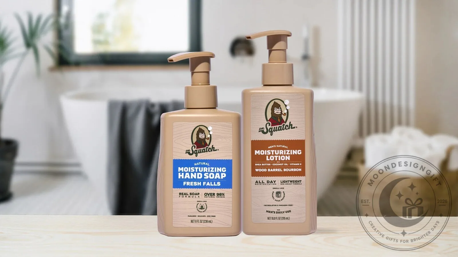 Natural Moisturizing Hand Soap and Lotion Set for Men, Rainforest Rapids and Fresh Falls 7 Natural Moisturizing Hand Soap and Lotion Set for Men, Rainforest Rapids and Fresh Falls