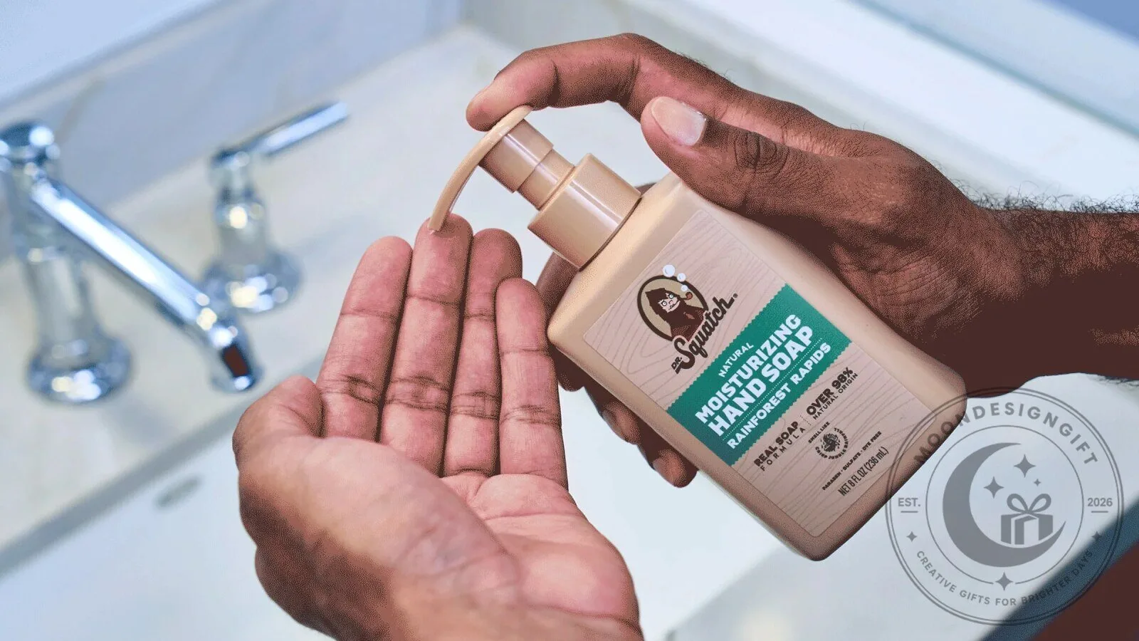 Natural Moisturizing Hand Soap and Lotion Set for Men, Rainforest Rapids and Fresh Falls 9 Natural Moisturizing Hand Soap and Lotion Set for Men, Rainforest Rapids and Fresh Falls