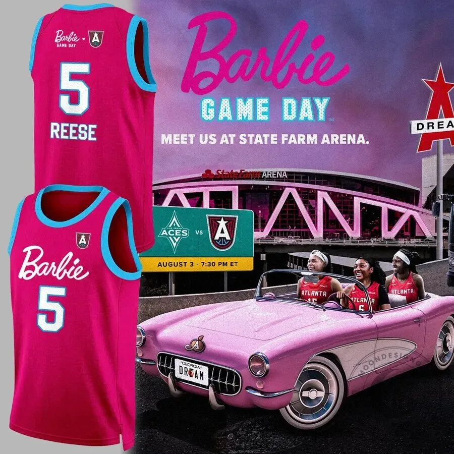 Limited Edition Barbie Game Day Atlanta Dream 2026 Baskeball Jersey