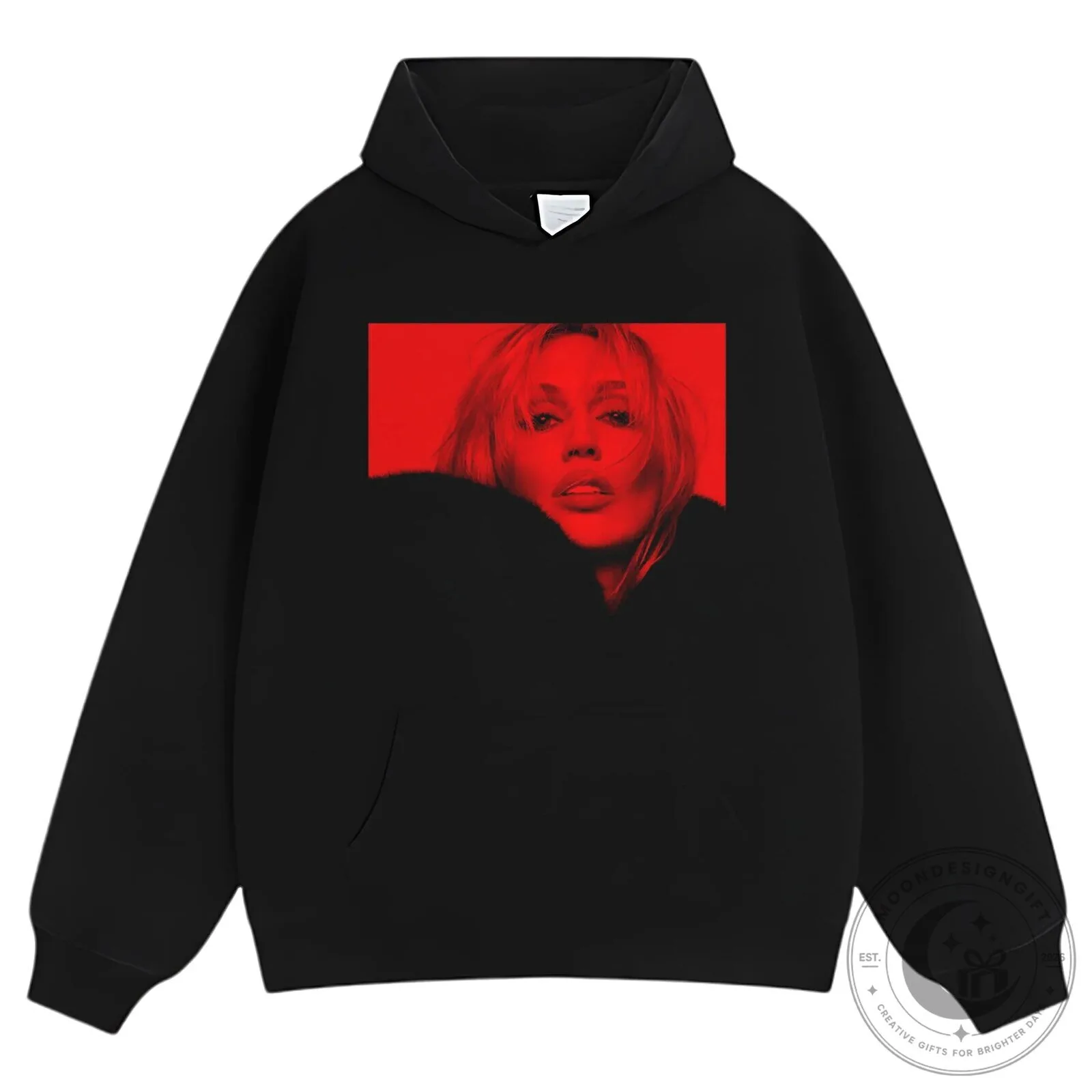 Miley Cyrus Red Pop Art Portrait Black Graphic T-Shirt 12 Miley Cyrus Red Pop Art Portrait Black Graphic T-Shirt