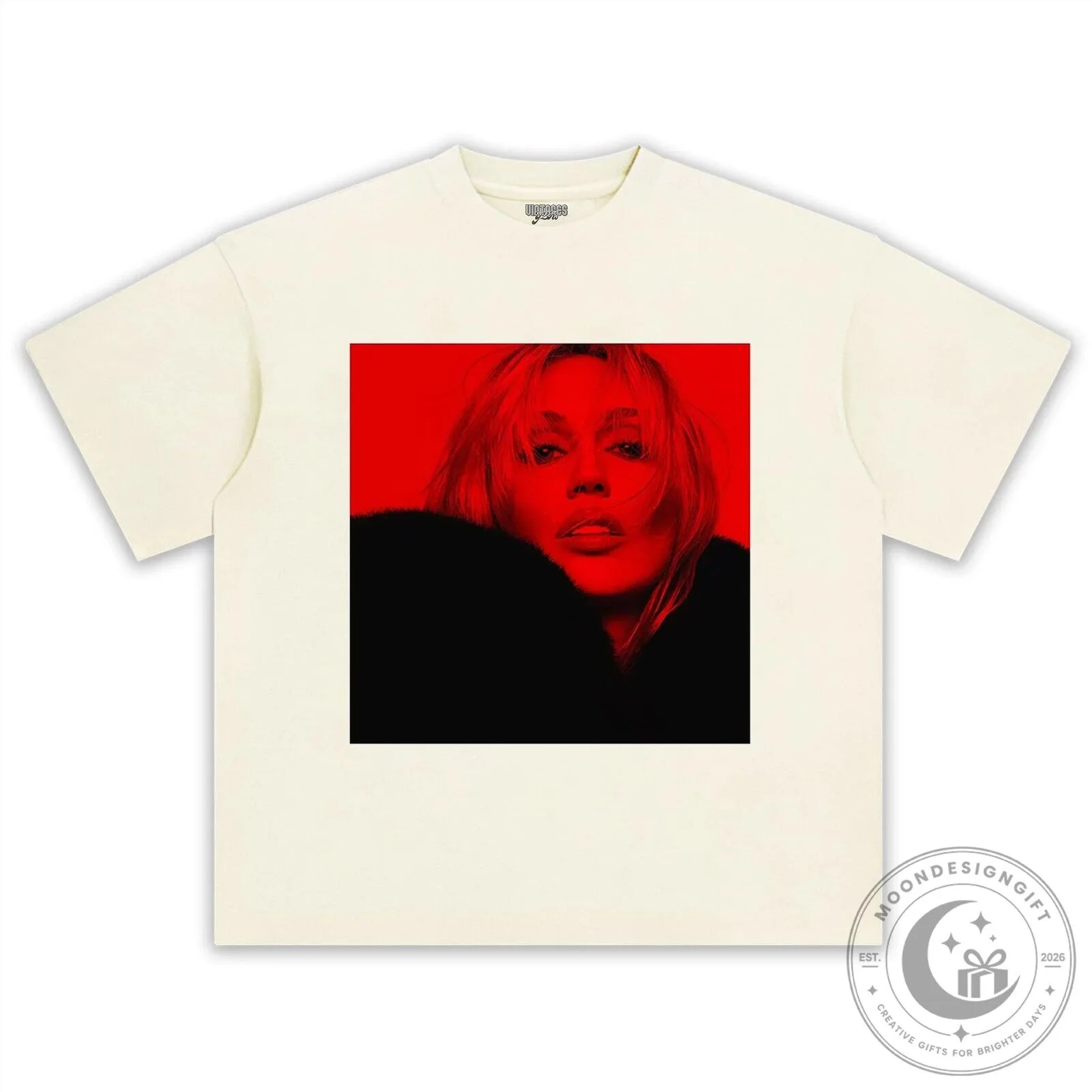 Miley Cyrus Red Pop Art Portrait Black Graphic T-Shirt 14 Miley Cyrus Red Pop Art Portrait Black Graphic T-Shirt