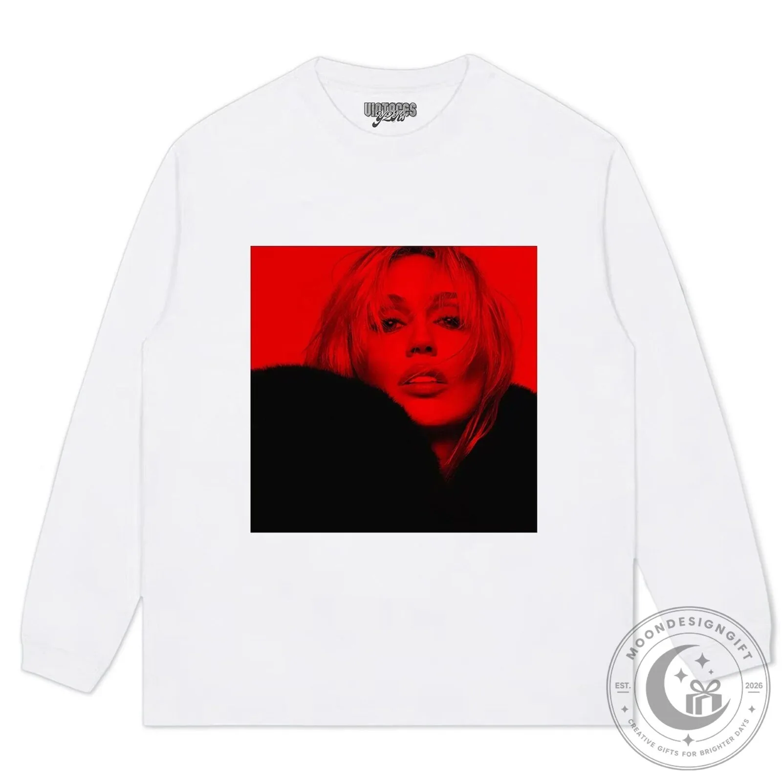 Miley Cyrus Red Pop Art Portrait Black Graphic T-Shirt 15 Miley Cyrus Red Pop Art Portrait Black Graphic T-Shirt