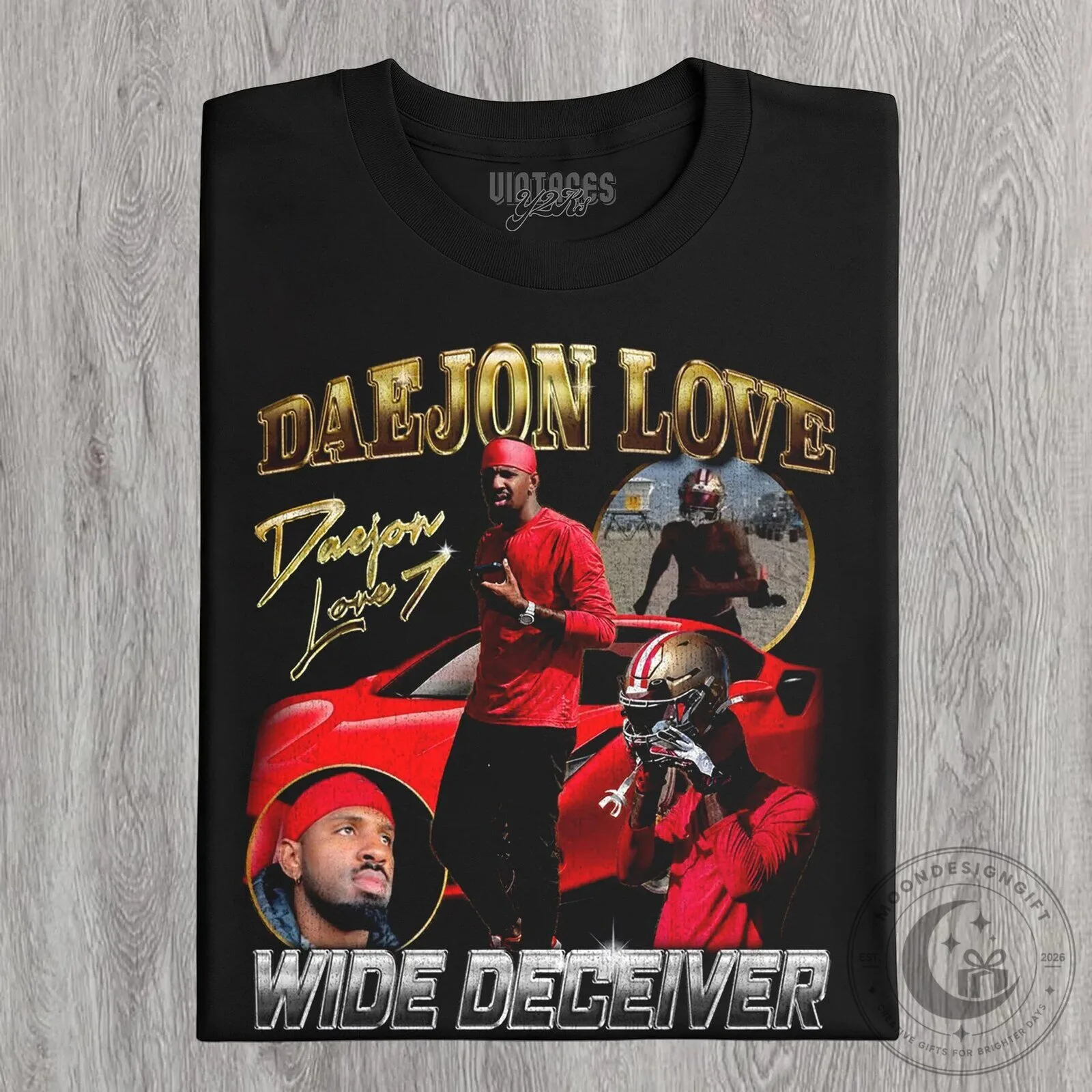 Daejon Love Wide Deceiver Football Player Vintage Style T-Shirt 14 Daejon Love Wide Deceiver Football Player Vintage Style T-Shirt