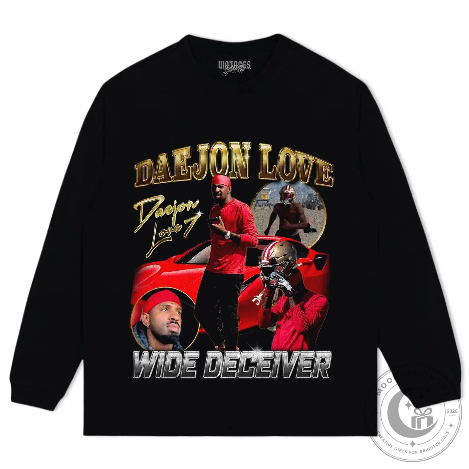 Daejon Love Wide Deceiver Football Player Vintage Style T-Shirt 19 Daejon Love Wide Deceiver Football Player Vintage Style T-Shirt