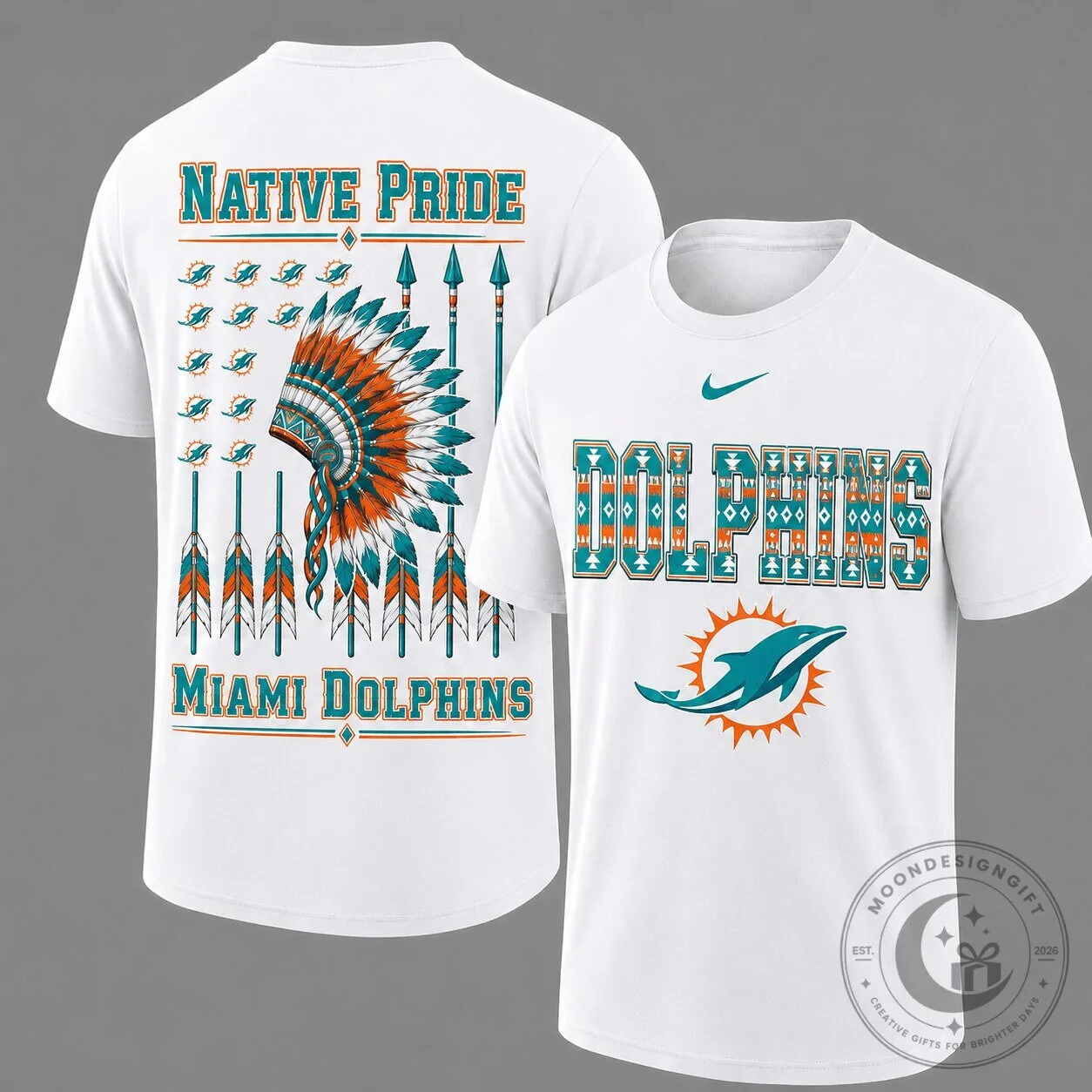 Miami Dolphins Football Native Pride Fan T-Shirt