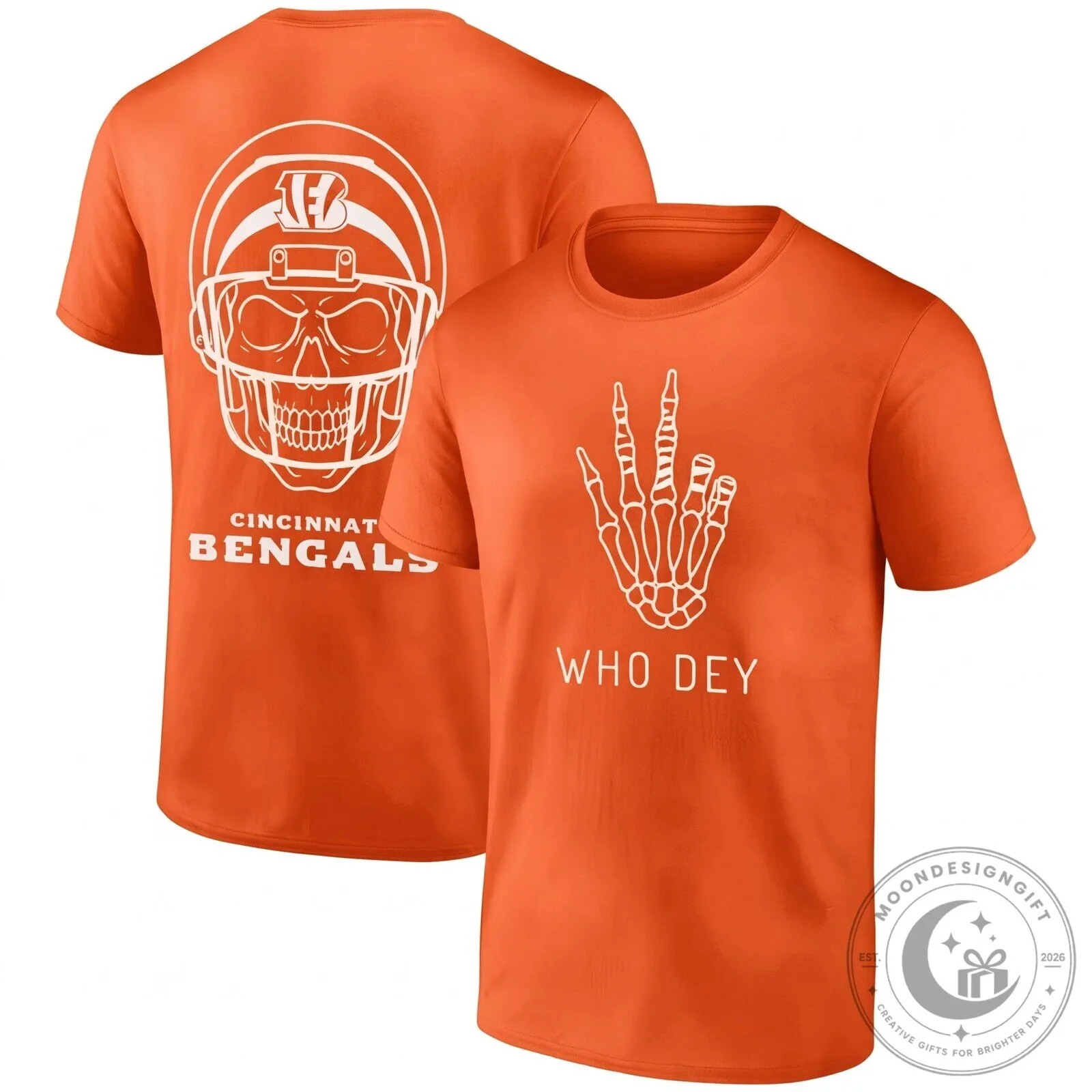 Cincinnati Bengals Halloween Skull Helmet Who Dey Skeleton Hand Black T-Shirt 11 Cincinnati Bengals Halloween Skull Helmet Who Dey Skeleton Hand Black T-Shirt