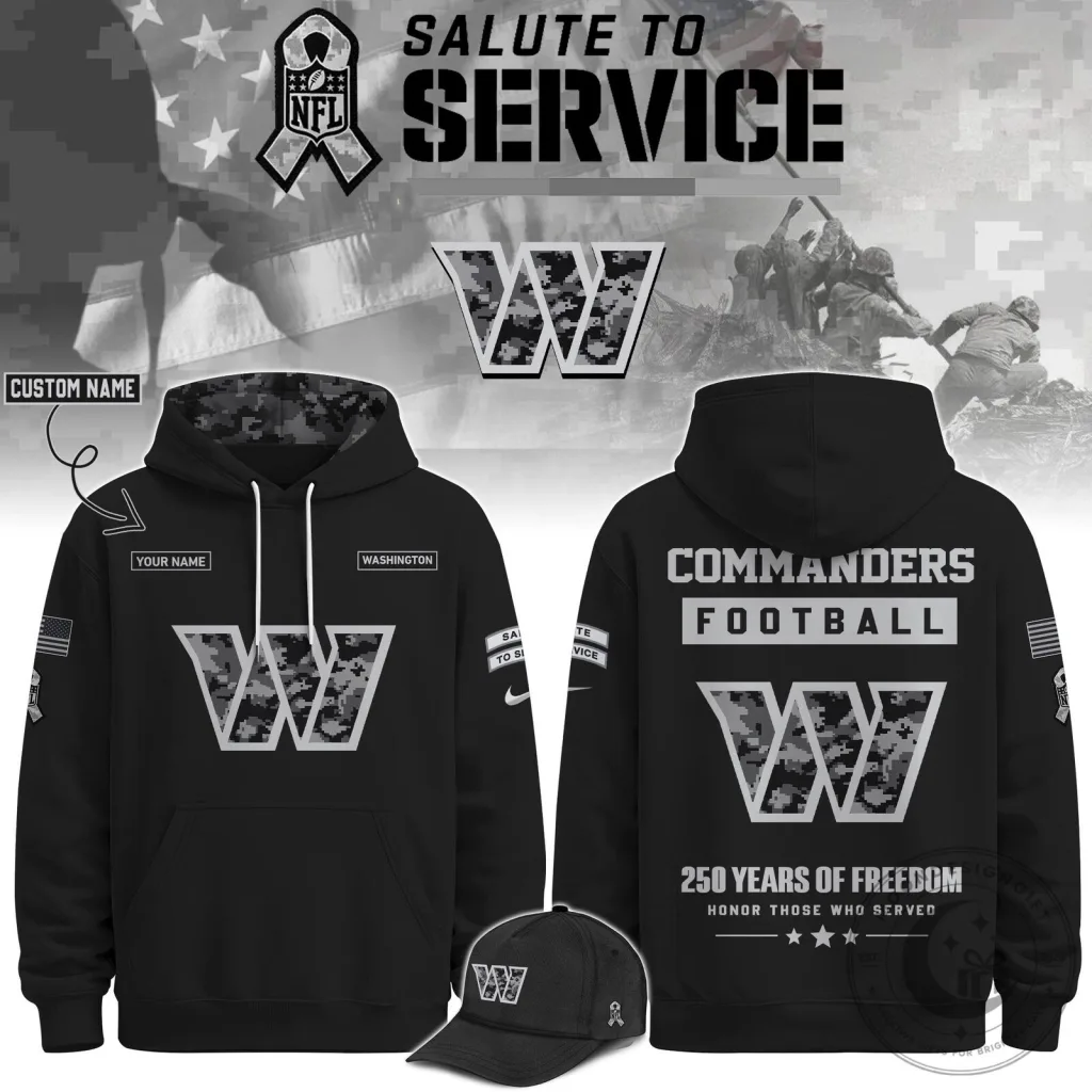 Washington Commanders Football Salute To Service Veterans Day Hoodie Washington Commanders Football Salute To Service Veterans Day Hoodie