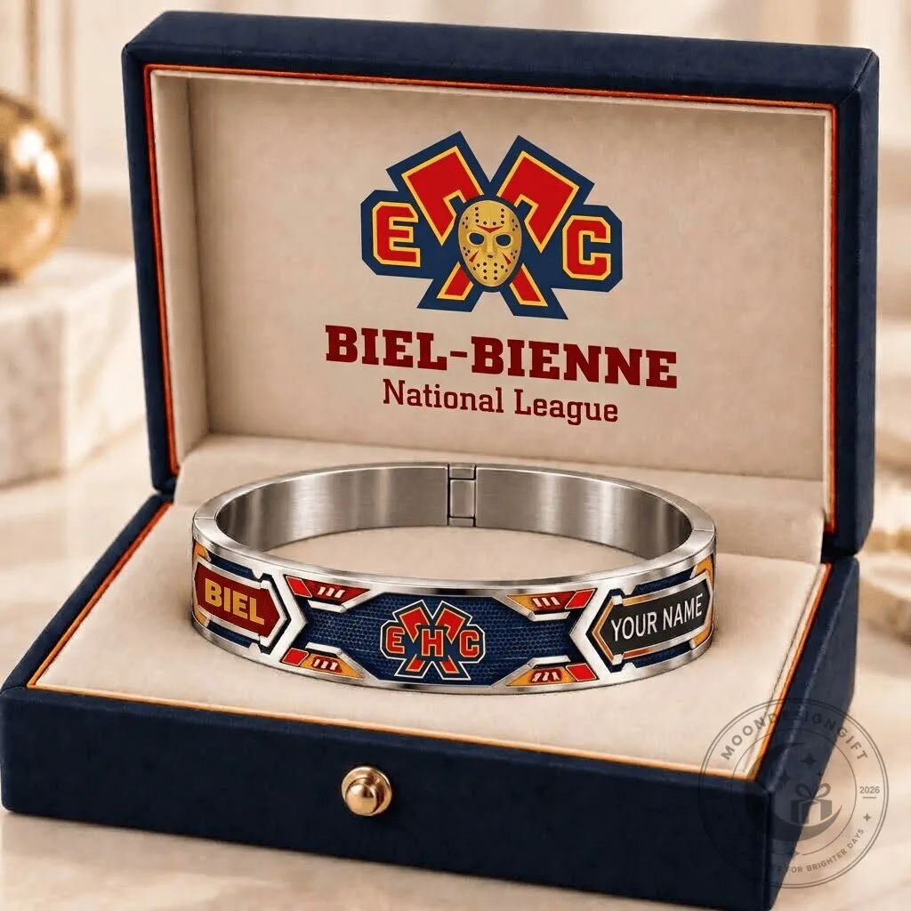 EHC Biel-Bienne National League Hockey Team Personalized Bracelet