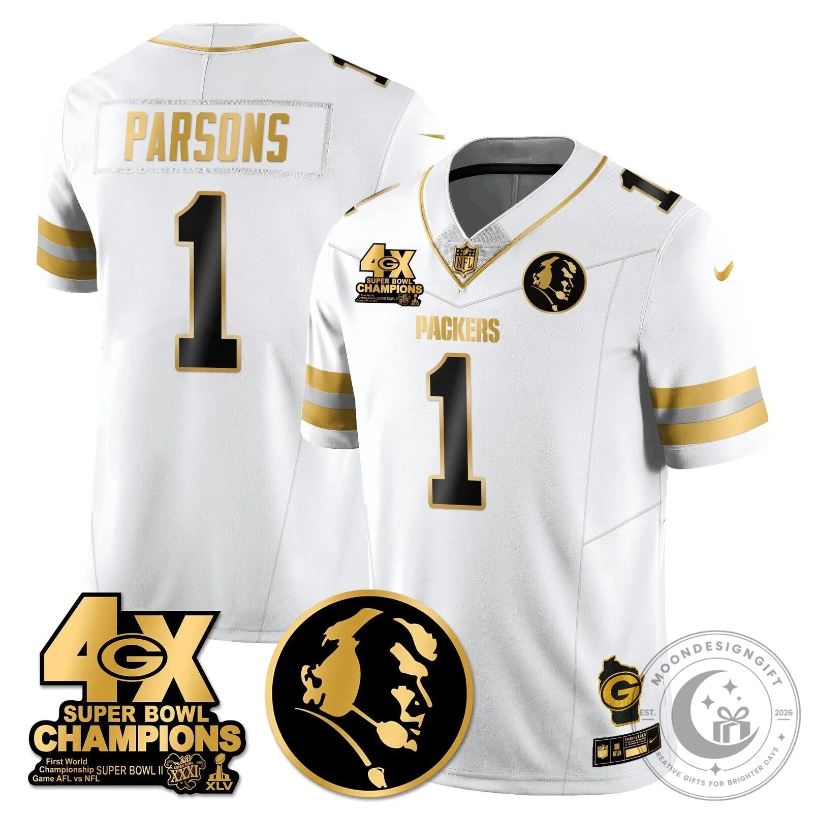 John Madden Green Bay Packers Super Bowl Champions Black Football Jersey 72 John Madden Green Bay Packers Super Bowl Champions Black Football Jersey