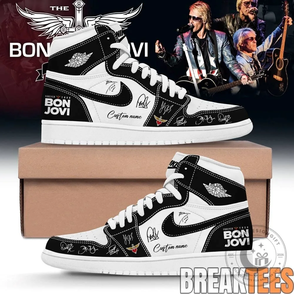 Bon Jovi Forever Tour 2026 Custom High Top Sneakers