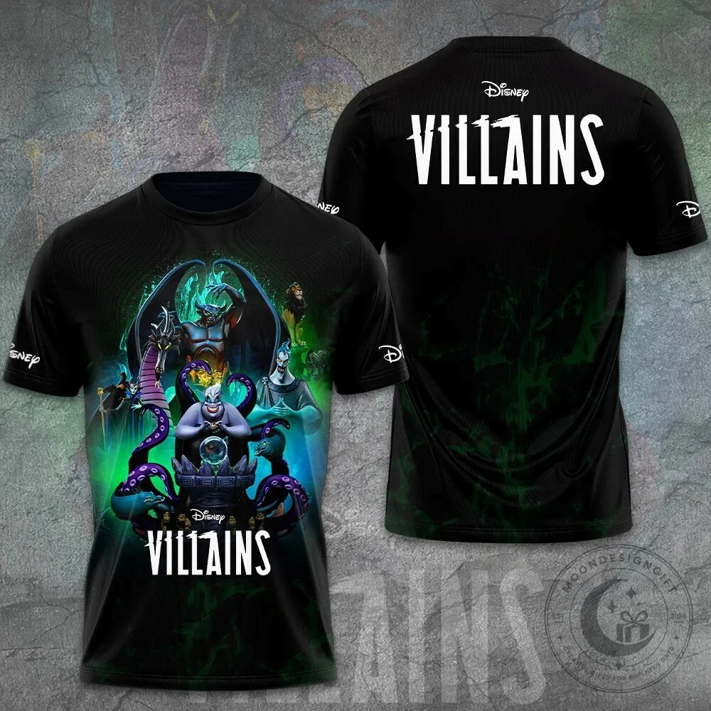 Disney Villains Hades Ursula Maleficent Scar Jafar Cruella De Vil T-Shirt