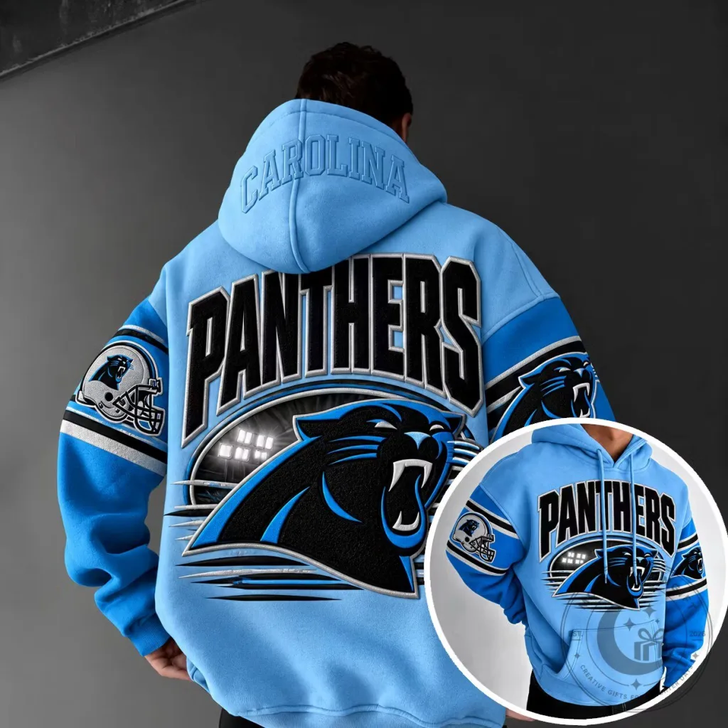 Carolina Panthers Football Team Light Blue Hoodie Carolina Panthers Football Team Light Blue Hoodie