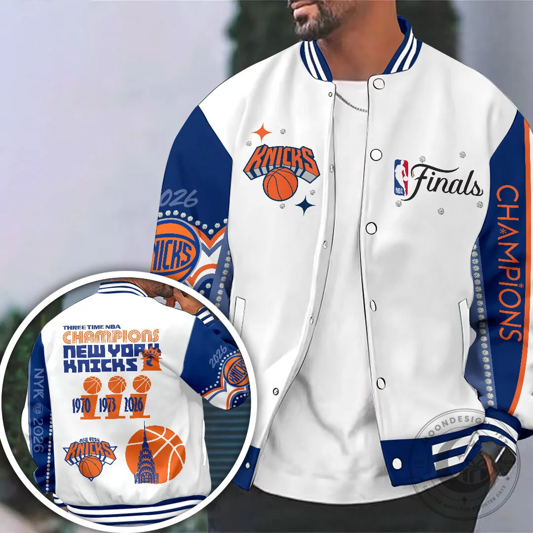 2026 NBA Finals Champions Varsity Jacket for New York Knicks