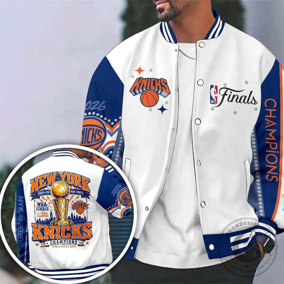 2026 NBA Finals Champions Varsity Jacket for Knicks Fans in New York