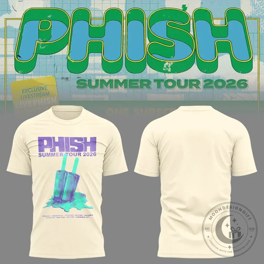 Phish Summer Tour 2026 Concert Music Band T-Shirt