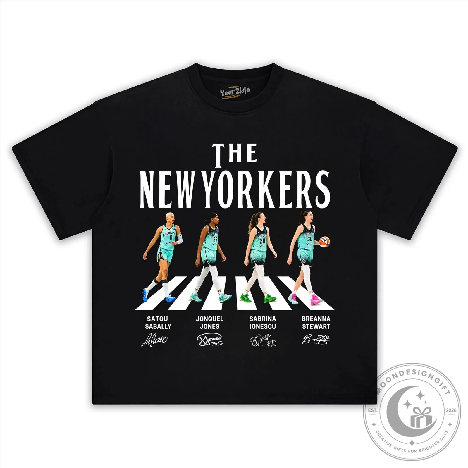 Breanna Stewart New Yorkers Basketball Team Abbey Road Style T-Shirt 13 Breanna Stewart New Yorkers Basketball Team Abbey Road Style T-Shirt