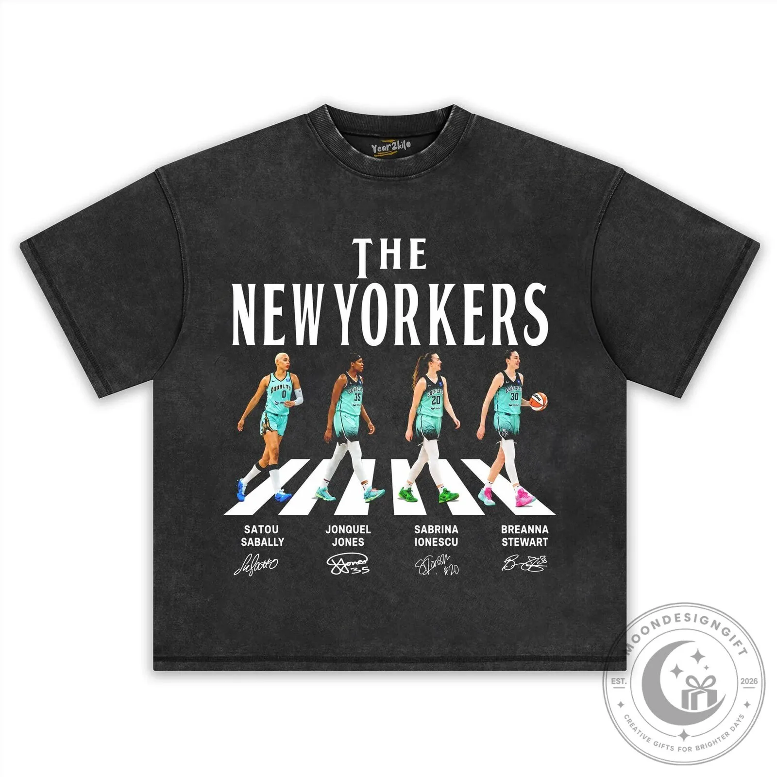 Breanna Stewart New Yorkers Basketball Team Abbey Road Style T-Shirt 14 Breanna Stewart New Yorkers Basketball Team Abbey Road Style T-Shirt