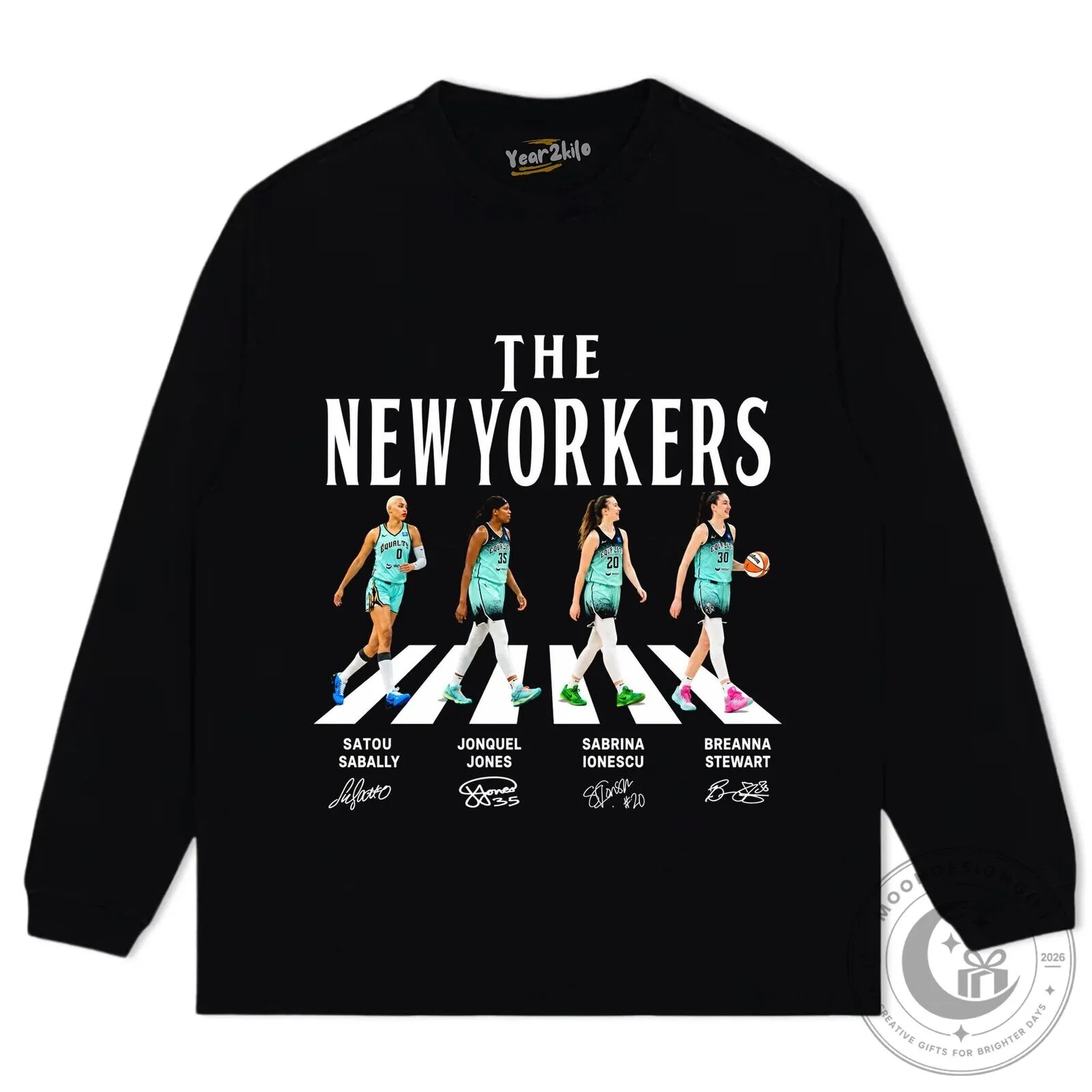 Breanna Stewart New Yorkers Basketball Team Abbey Road Style T-Shirt 17 Breanna Stewart New Yorkers Basketball Team Abbey Road Style T-Shirt