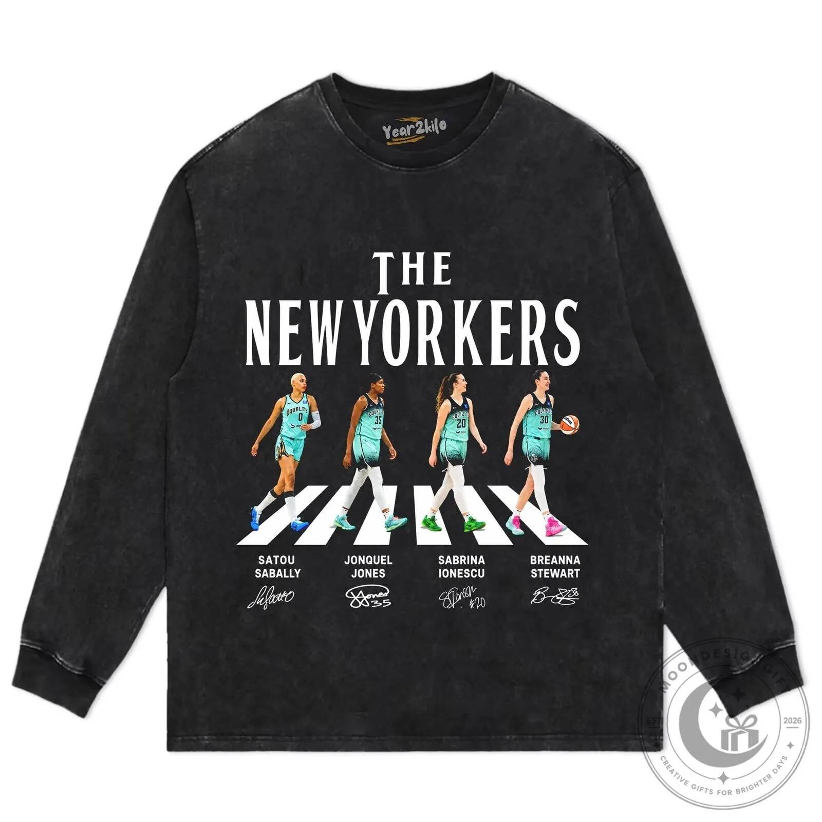 Breanna Stewart New Yorkers Basketball Team Abbey Road Style T-Shirt 18 Breanna Stewart New Yorkers Basketball Team Abbey Road Style T-Shirt