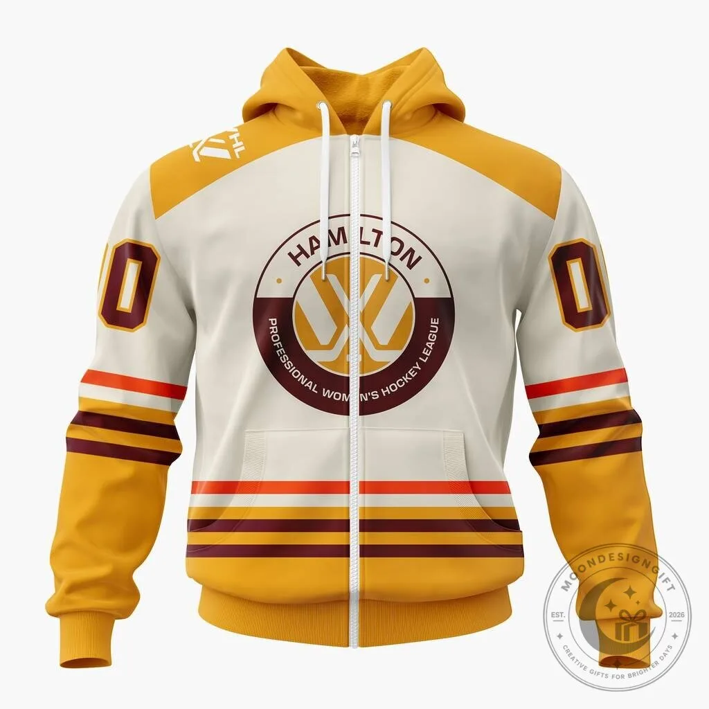 Professional Women's Hockey League Hamilton Special 2026-27 Away Design Hoodie 18 Professional Women