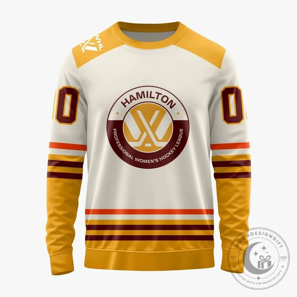 Professional Women's Hockey League Hamilton Special 2026-27 Away Design Hoodie 22 Professional Women