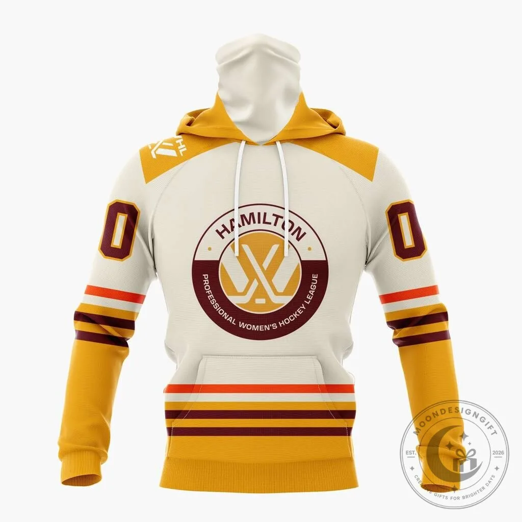 Professional Women's Hockey League Hamilton Special 2026-27 Away Design Hoodie 26 Professional Women