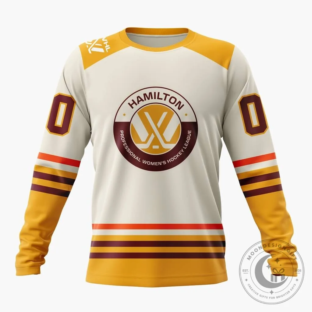 Professional Women's Hockey League Hamilton Special 2026-27 Away Design Hoodie 28 Professional Women