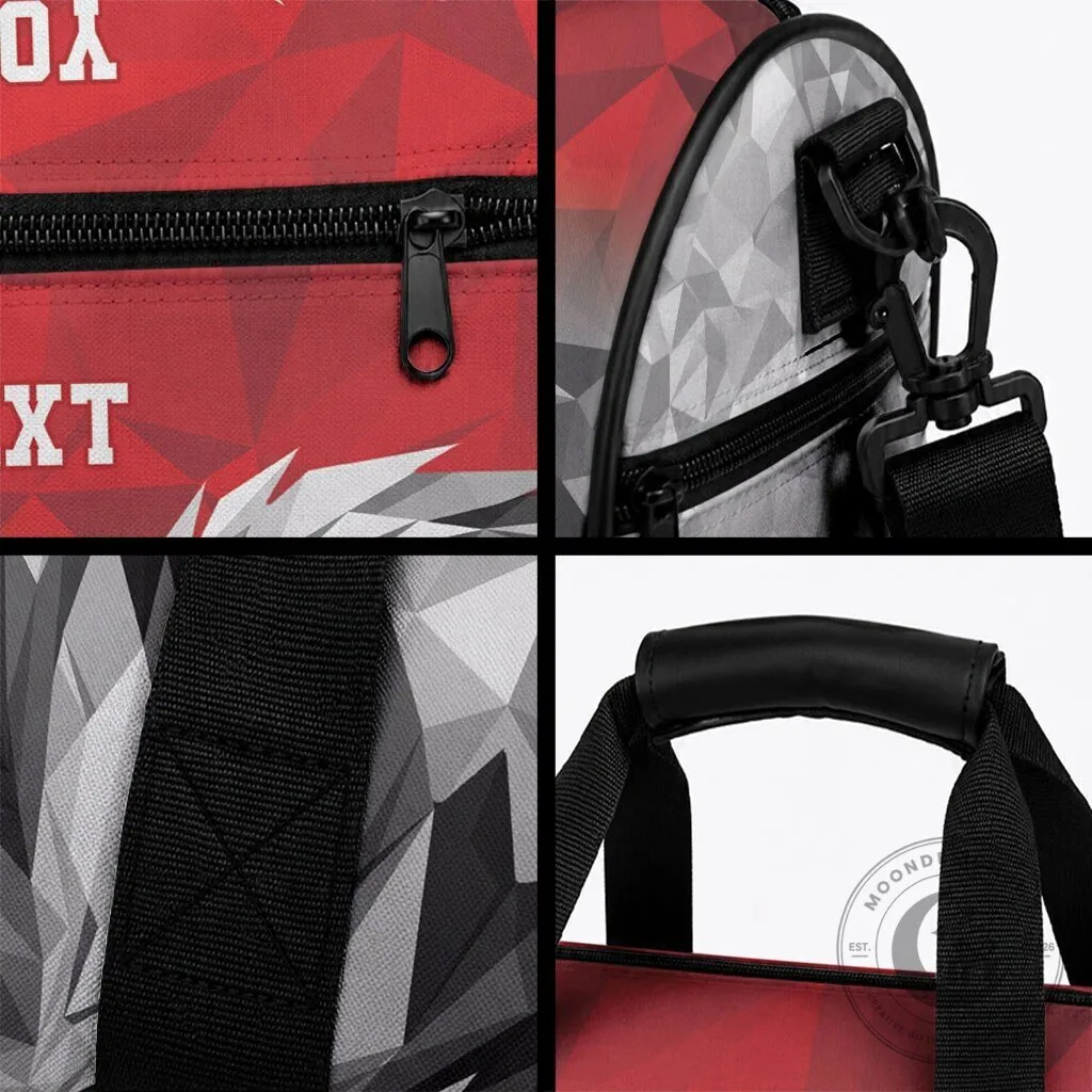 Kenya Rugby Africa Red Geometric Lion Duffle Bag 6 Kenya Rugby Africa Red Geometric Lion Duffle Bag