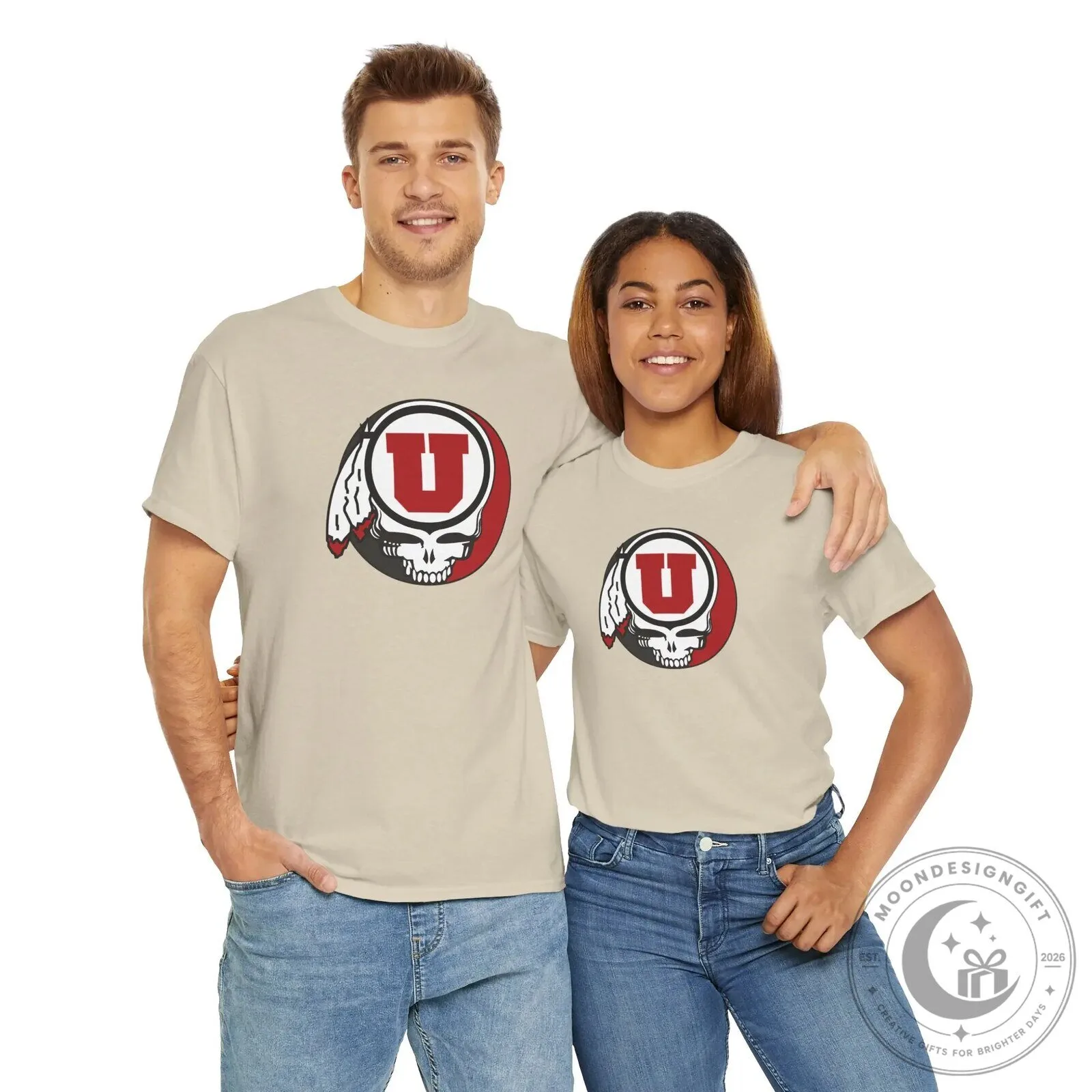 University of Utah Utes Grateful Dead Steal Your Face Skull T-Shirt 18 University of Utah Utes Grateful Dead Steal Your Face Skull T-Shirt