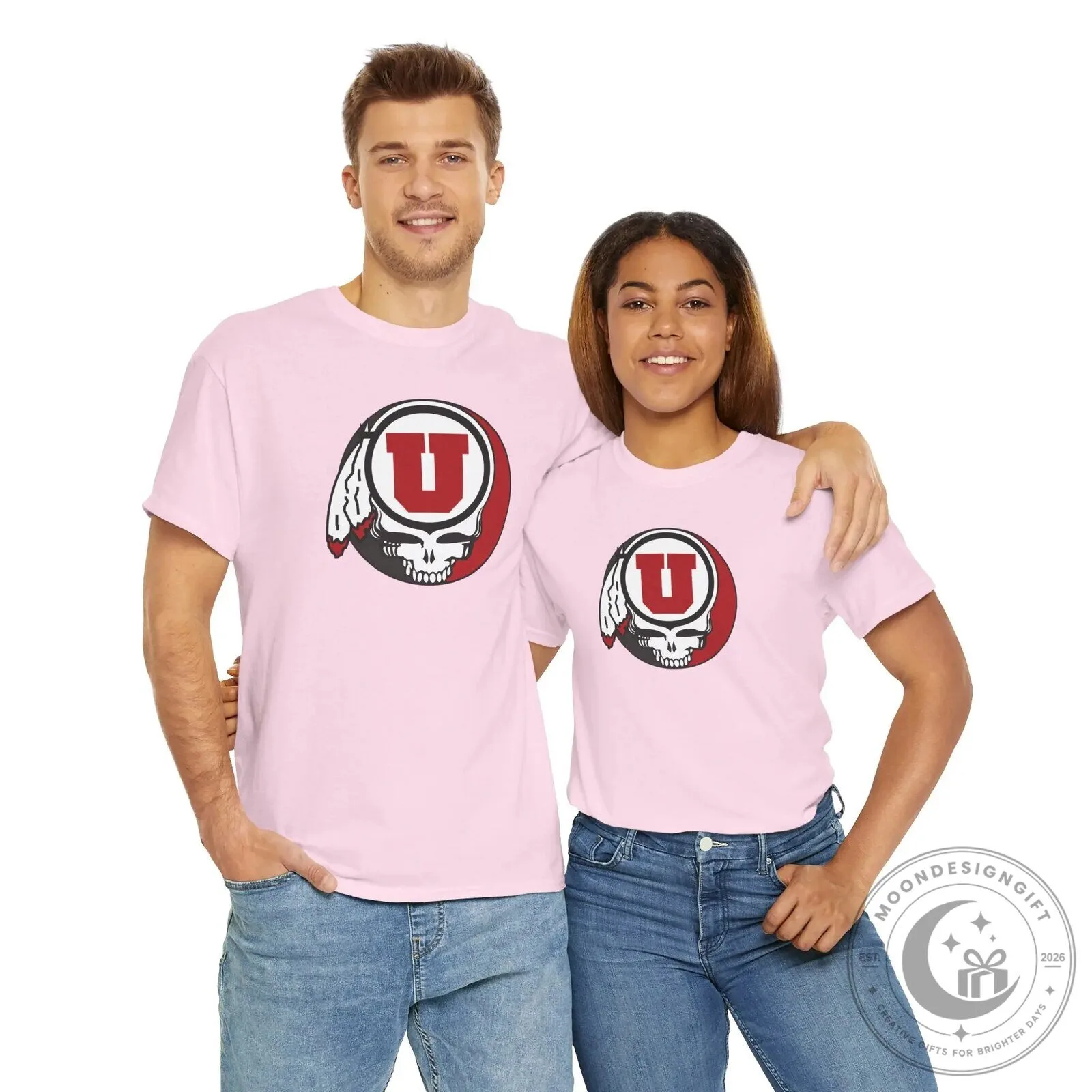 University of Utah Utes Grateful Dead Steal Your Face Skull T-Shirt 23 University of Utah Utes Grateful Dead Steal Your Face Skull T-Shirt