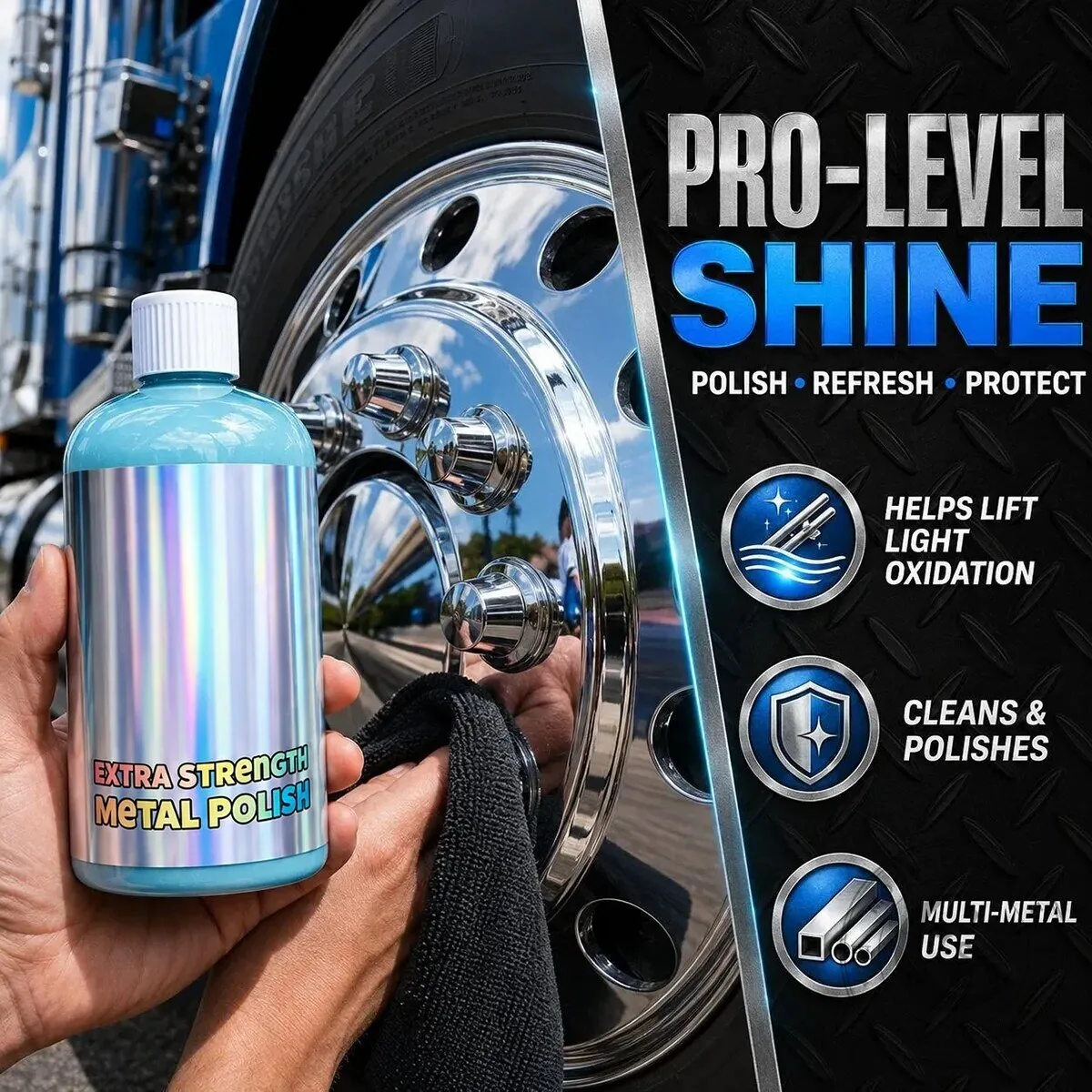 Extra Strength Metal Polish Cleaner for Chrome Aluminum Stainless Steel 11 Extra Strength Metal Polish Cleaner for Chrome Aluminum Stainless Steel
