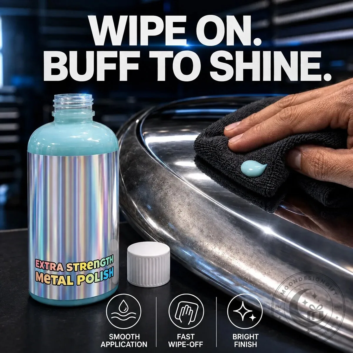 Extra Strength Metal Polish Cleaner for Chrome Aluminum Stainless Steel 14 Extra Strength Metal Polish Cleaner for Chrome Aluminum Stainless Steel